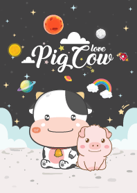 Pig&Cow Love Galaxy Black