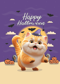 Cat Orange Cute : Halloween!