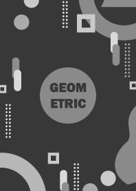 Polka Geometric Mine Shaft Black