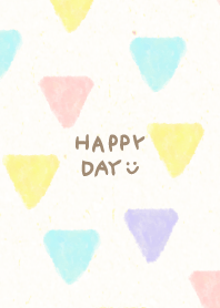 Watercolor pastel triangle30 from Japan