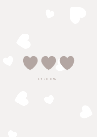lot of hearts  #greige