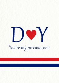 D&Y Initial -Red & Blue-