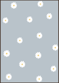 flowers bloom(JP)bluebeige brown