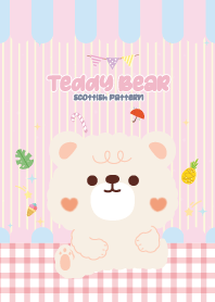 เทดดี้แบร์ คาวาอิเลิฟ สีชมพู