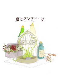 鳥とアンティーク