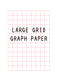 LARGE RED GRID GRAPH PAPER-WHITE