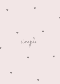 大人のハート柄 | ピンク+ホワイト