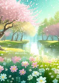 優美な春の風景の着せかえ(Spring-752)