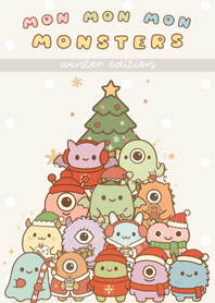 Mon Mon Monsters winter Beige theme