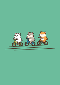Hamster riding a bicycle-Mint