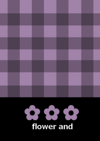 Flower and check pattern 4