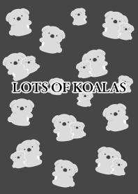 LOTS OF KOALAS-CHARCOAL GREY