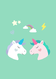Fun couple unicorn