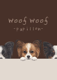 Woof Woof - Papillon - DARK BROWN