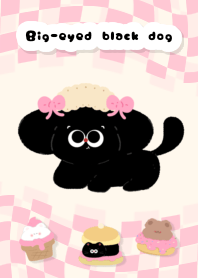 Big-eyed black dog1