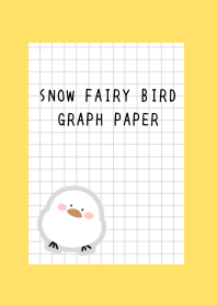 SNOW FAIRY BIRD GRAPH PAPER-YELLOW