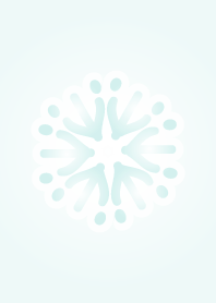 Crystal of snow --PALE GREEN--