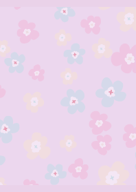 Northern Flowers8 on light purple