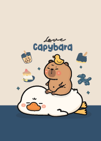 ห่านเองกับคาปิบาร่า (สีน้ำเงิน)