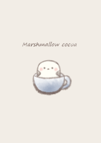 Marshmallow cocoa Shimaenaga -navy-