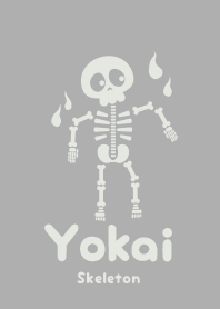 Yokai skeleton Silver gray