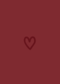HEART / BROWN RED