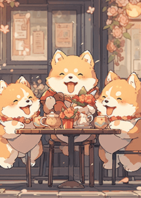 น้องหมาตัวโปรดของฉัน ❤-5เวลาน้ำชายามบ่าย