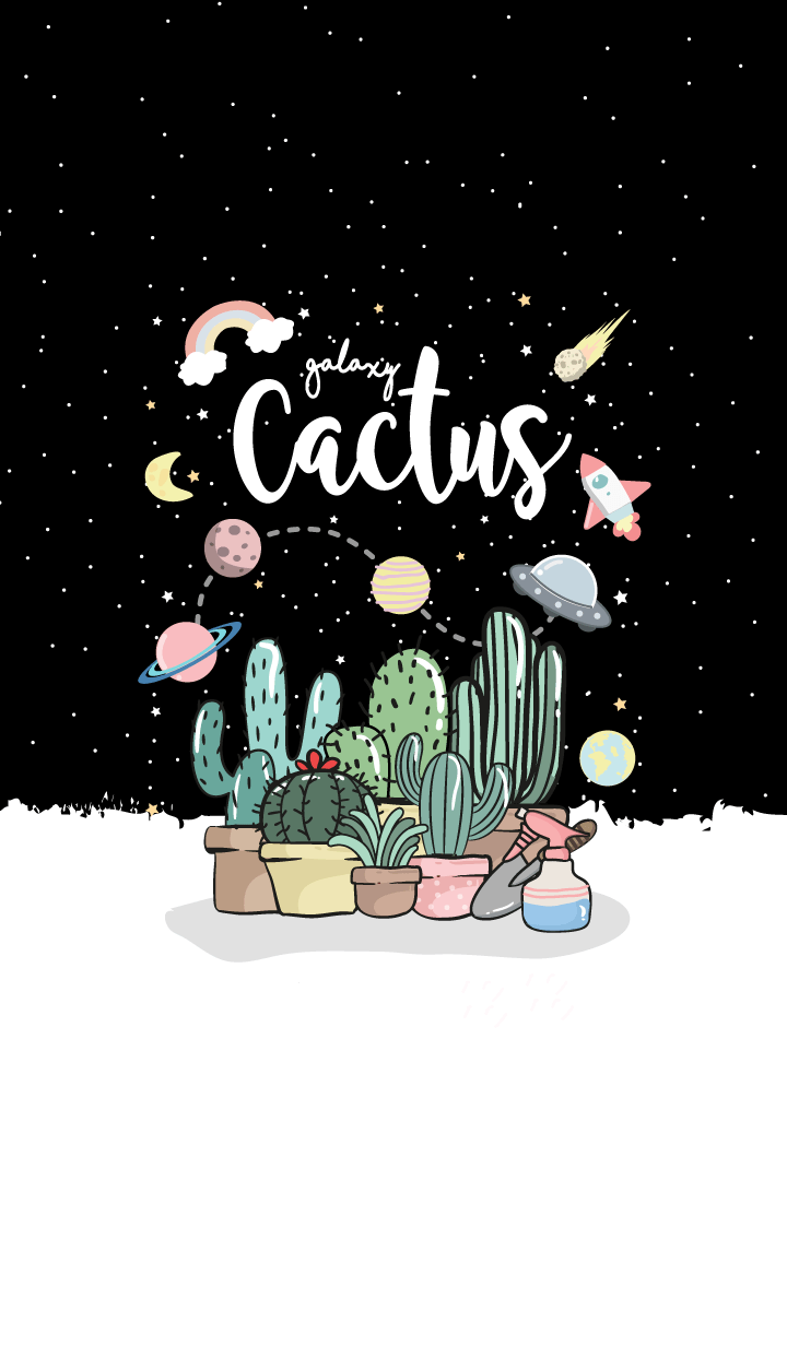 Cactus Galaxy. (Black ver.)