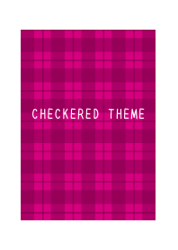 RED CHECKERED THEMEj-WHITE