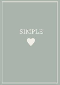 SIMPLE HEART =greenbeige=