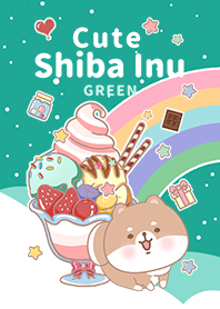 misty cat-Shiba Inu Galaxy sweets green2