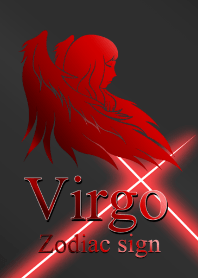 Zodiac signs Virgo Red Black2