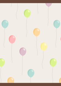 Pastel balloons01 brown