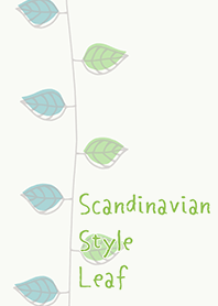 Scandinavian Style Leaf*yellowish green