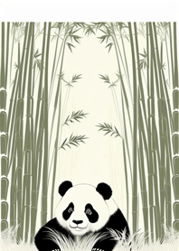 Bamboo Forest Panda Tiger Rx61