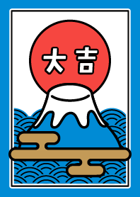 Dai-kichi / Mt.Fuji / Blue x Red