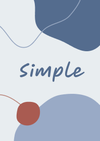 Simple color block (blue and red)