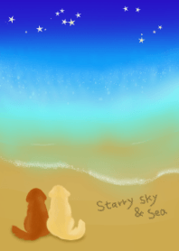 ☆星空と海☆犬ver.