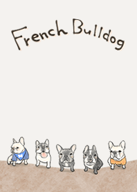 Warna tenang bulldog Prancis