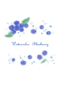 Watercolor Blueberry