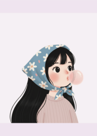 Daily Daisy Girl Purple theme