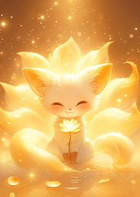 招財金蓮花湖畔小九尾狐❤️