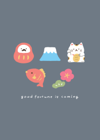 good fortune is coming(navy)