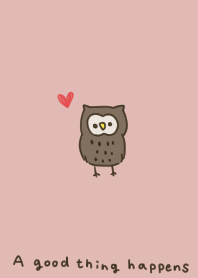 いいことが起こるフクロウ。