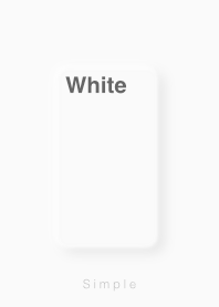 simple and basic White