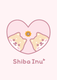 Shiba Inu Sunflower - Pink