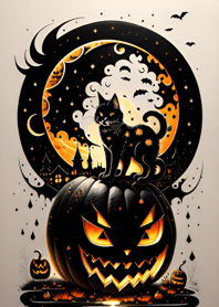 halloween cat 140a8D