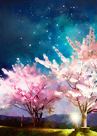 美しい夜桜の着せかえ#550