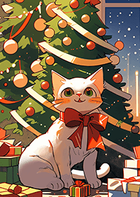 Christmas gift kitten 1