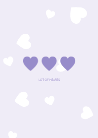 lot of hearts  #purple